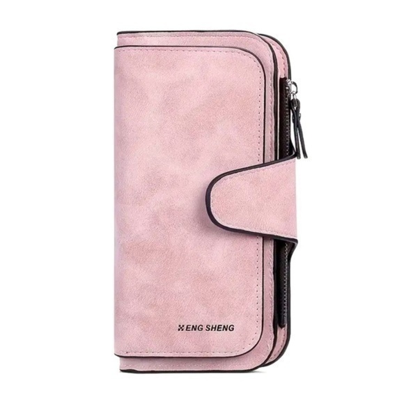 Women’s Retro Minimalist Short Wallet/Clutch/ Credit Card Case - NWT - Picture 1 of 6